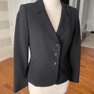 Ann Taylor Suit Jacket Coat, Black, Size 4P